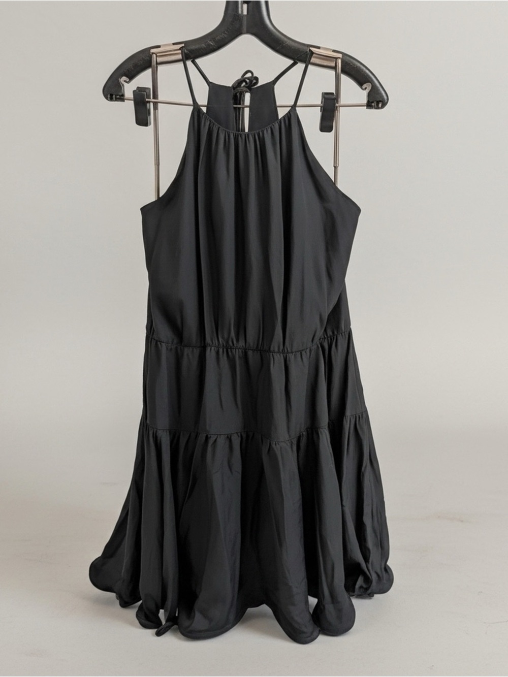 Milly Black Halter Tiered Summer Dress - Women